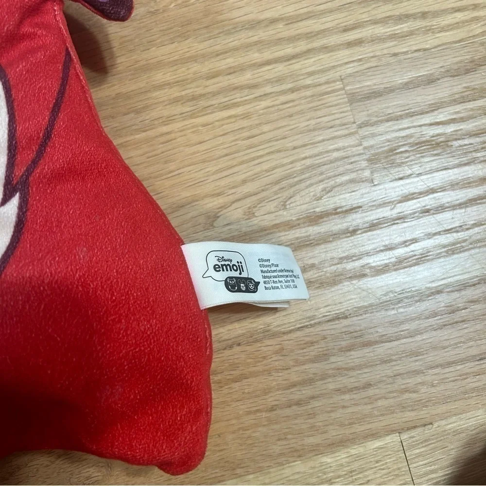Disney Ariel Emoji Throw Pillow Princess Mermaid Red